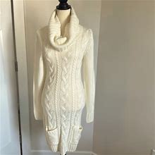 Venus Dresses | Winter White Sweater Dress | Color: Cream | Size: 6