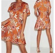 Express Women's Casual Fit & Flare Floral Dress Size 2