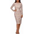 Xscape Womens Lace Midi Cocktail And Party Dress