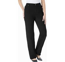Plus Size Women's Perfect Side Elastic Jean By Woman Within In Black (Size 18 W)