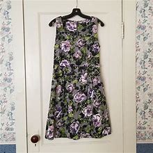 Apt. 9 Dresses | Apt. 9 | A-Line Floral Dress | Color: Gray/Purple | Size: 4