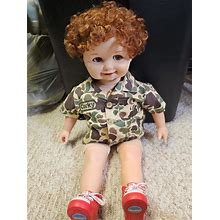 1986 Playmates Vintage Talking Corky Doll Camo Outfit Tested And Works