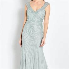 Cameron Blake Dresses | Cameron Blake Cb755 Mother Of The Bride Sage Size 12 | Color: Green | Size: 12
