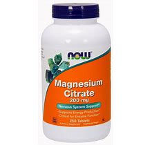 Now Foods Magnesium Citrate 200Mg 250 Tablet