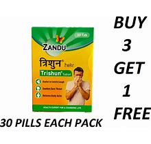 Zandu Trishun Tablets Trisun Ayurvedic Helps Strengthen The Immunity 30 PILLS