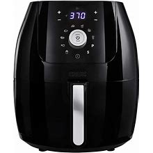 CRUX 6 Qt Digital Air Fryer With Nonstick Removable Dishwasher Safe Pan And Cr