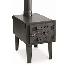 Guide Gear Outdoor Wood Burning Stove, Portable With Chimney Pipe For Cooking, Camping, Tent, Hiking, Fishing, Backpacking
