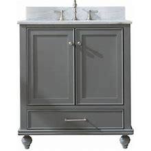 Lark Manor™ Angelissa 30" Single Bathroom Vanity Set Wood In Gray | 37.69 H X 30 W X 22 D In | Wayfair Dd9adc18efbaae91b57884fd5aedb63e
