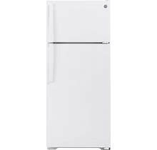 GE 17.5-Cu Ft Top-Freezer Refrigerator (White) | GTS18HGNRWW