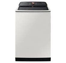 Samsung - 5.5 Cu. Ft. High-Efficiency Smart Top Load Washer With Super Speed Wash - Ivory