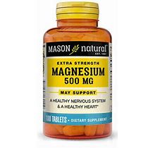 Mason Natural Magnesium 500 Mg Extra Strength - 100 Tablets