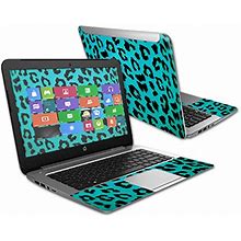 Mightyskins Skin Compatible With HP Stream 14" (2015) Laptop Cover Wrap Sticker Skins Teal Leopard
