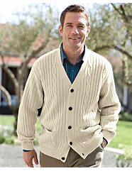 Image result for Haband Mens Cable Cardigan Sweater, Cobalt Blue, Size XL