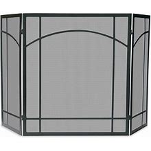 Uniflame, S-1023, 3 Fold Black Wrought Iron Mission Fireplace Screen
