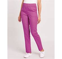 Blair Women's Purple Denimlite Straight Leg Pants - - - Misses Size 18