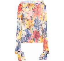 Etro Floral Pleated Top Women