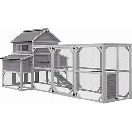 Aivituvin-AIR46 Large Chicken Coop With Run For 8-10 Chickens(Chicken Coop)