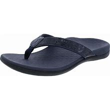Vionic 44 Tide Sq Sequined Orthotic Thong Sandals - Blue - Flat Sandals Size US 10