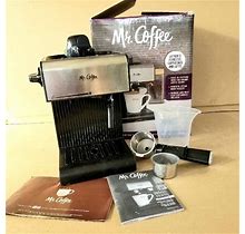 Mr. Coffee Espresso Cappuccino Latte Maker Milk Steamer Frother In Box