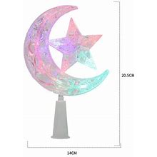 Tinksky Light Classic Star Moon Tree Topper Led Tree Topper For Christmas Tree Decoration