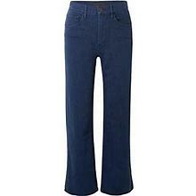 3 X 1 Womens Jeans Wide Leg High Waist Denim Pants Solid Blue Sz 24 25