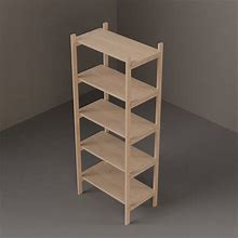 Plywood Bookshelf That Packs Flat Retail Display