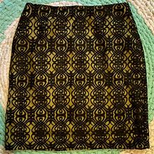 Coldwater Creek Skirts | Lace Chartreuse Pencil Skirt Coldwater Creek 14 | Color: Black/Green | Size: 14
