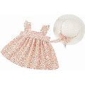 Girls Fly Sleeve Sundress Floral Prints Dress Princess Dress Clothes Ytianh Pink,5