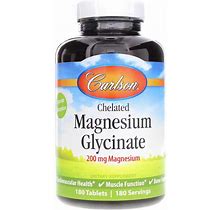 Carlson Labs, Chelated Magnesium 180 Tablets