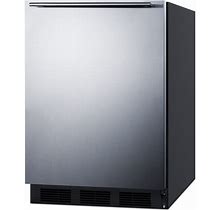 24"" Wide All-Refrigerator - Summit Appliance FF7BKSSHH