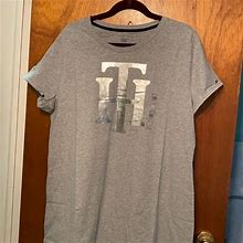 Tommy Hilfiger Dresses | Tommy Hilfiger Knit Dress, T-Shirt Dress | Color: Gray | Size: Xxl
