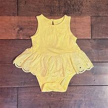 Gap Dresses | Babys Gap 6-12m Baby Girl Onsie Dress Yellow | Color: Yellow | Size: 6-12m