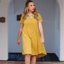 Lularoe Dresses | Lularoe Carly | Color: Gold | Size: Xxs