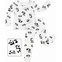 Babee Reshinee Bamboo Viscose Toddler Girls Kids Pajama Sets Short Summer Cool Snug Fit Sleepwear Pjs 2Pcs Set