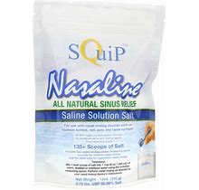 Squip, Nasaline Saline Solution Salt, 12 Oz
