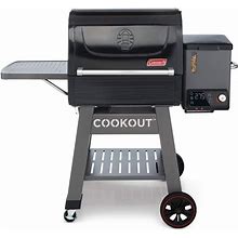 Coleman Cookout 1000 Pellet Grill With 1035-Sq. In. Total Cooking Surface, LED Digital Controller And 2 Meat Probes, Black/Gray - Steel