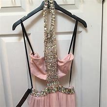 Bebe Dresses | Bebe Beaded Gown | Color: Pink | Size: 4