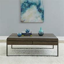 Urban Rectangular Cocktail Table In Weathered Gray Finish - Liberty Furniture 393-OT1010