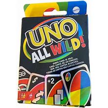 Mattel UNO ALL WILD! Every Card Is Wild Card Game - New Toys & Collectibles