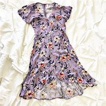 Xhilaration Dresses | Floral Wrap Dress | Color: Pink/Purple | Size: S