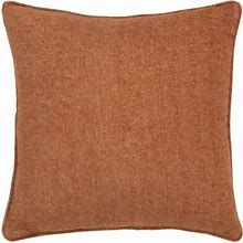 Orange Solid Classic Decorative Throw Pillow