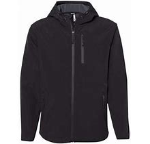 Independent Trading Co. Black Exp35ssz Poly-Tech Soft Shell Jacket In | Polyester Large