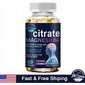 Magnesium Citrate 60 Capsules 1000Mg Magnesium Supplement Muscle Bone Support