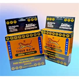 2 PACK Tiger Balm Sports Rub Ultra Strength Ointment 1.7 Oz + 1.7 Oz EXP. 2027