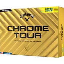 Callaway 2024 Chrome Tour Triple Track Golf Balls, Men's, Yellow