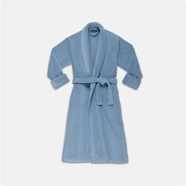Super-Plush Luxury Spa Robe Size Medium In Blue By Brooklinen
