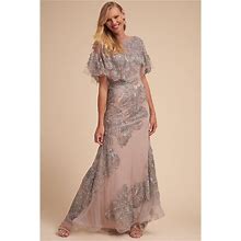Bhldn Dresses | Bhldn Lara Constantin Silver Mother Of The Bride Gown-2-$620 A640-13 | Color: Silver | Size: 2