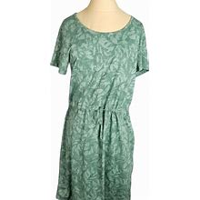 L.L. Bean Dresses | Short-Sleeve Green Below The Knee Ll Bean Dress Wi | Color: Green | Size: S