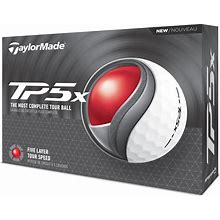 Taylormade 2024 TP5X Golf Balls, Men's, White