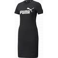 Puma Essentials Slim Fit Tee Dress | Women's | Black | Size S | Dresses
